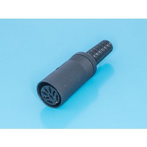 DN-8F2, Гнездо DIN 8 контатков на кабель, 41 градус