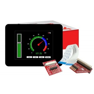 gen4-uLCD-32D-PI, Модули визуального вывода 3.2" gen4 LCD pack for Raspberry Pi with gen4-uLCD-32D, 4D Serial Pi Adaptor + Cable