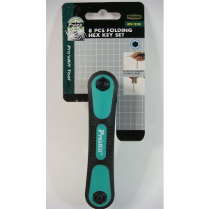 HW-121M, Набор ключей-шестигранников 1.5, 2, 2.5, 3, 4, 5, 6, 8 мм (8 шт)