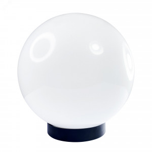 Светильник НТУ 06-75-01 "Шар" 300 Б 75Вт E27 IP55 опал ПММА /корпус плоск. черн. (инд. упак.) 1030480148