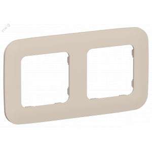 FLITE ARTISTIC Рамка 2-местная РУ-2-А-ФлЛ льняной IEK FI-M22-31-20-K88