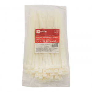 Хомут нейлоновый (7,2х200) (100шт.) Basic plc-c-7.2x200