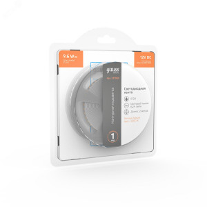 Лента Basic LED 2835/120 12V 9,6W/m 624lm/m 3000K 8mm IP20 2m 1/100 BT060