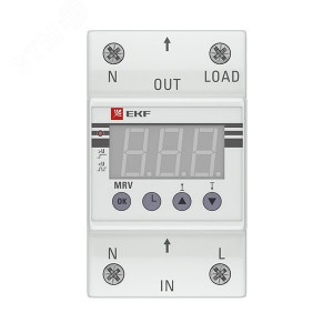 Реле напряжения с дисплеем MRV 63А PROxima MRV-63A