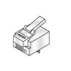 154-UL6236, Модульные соединители / соединители Ethernet PLUG 6P-6C CLEAR
