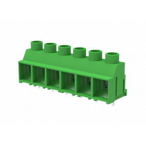 Клемма на плату MC-TH9.52H11C-0001, Клемма, горизонтальный подвод кабеля, на плату, шаг: 9.52 мм, 11 полюсов, фиксация провода винтовая, исполнение: стандартное, 1000V, 32A, цвет: зеленый