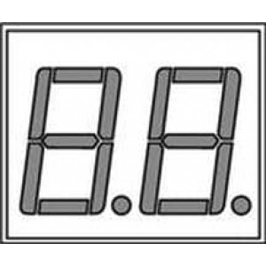 DA04-11PBWA/A, Светодиодные дисплеи и аксессуары Blue diffused 2 Digit