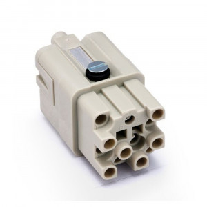 Розеточная контактная вставка SQ-012/0-FC, Розеточная контактная вставка, обжимная фиксация, 12 полюсов + PE, типоразмер 3A, 400V, 10A, (обжимные контакты поставляются отдельно)