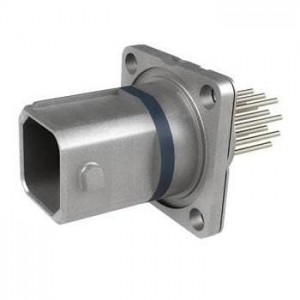 QFP5RN1N14PYBN, Прямоугольные соединители стандарта Mil QUICKFUSIO+ RECEPTACLE BOX MOUNT WITH PIN NON-ENVIRONMENTAL 14#22 INSERT WITH GOLD FINISH STRAIGHT PC TAIL CONTACTS