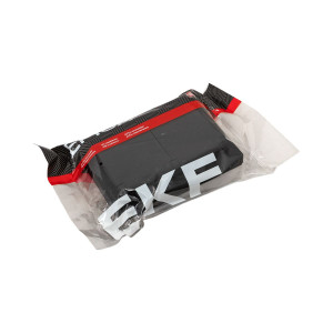 Механизм розетки двойной, 16А, IP44, с заземлением, со шторками, с рамкой, с крышками, ч-рный Эпика EKF UP1-SOB-211-44