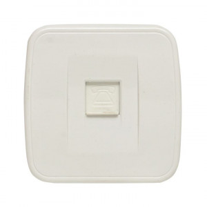 Минск Розетка Phone 1-местная ОП белая EKF Basic(кр.1шт)