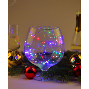 ENIN -5NM Гирлянда LED Нить 5 м мультиколор, АА (100/2500) Б0047959