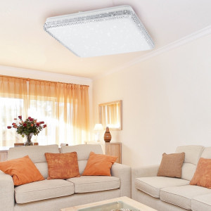 Светильник потолочный светодиодный Классик с ДУ SPB-6-70-RC S Brilliance Slim 70Вт 3000-6500К 5950Лм квадрат Б0035536