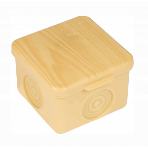 Коробка распределительная КМР-030-037 пылевлагозащищенная без мембранных вводов (65х65х50) светлое дерево PROxima plc-kmr-030-037-s