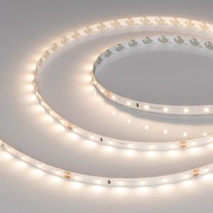 Лента UL-A60-8mm 24V Warm3000 (7.2 W/m, IP20, 5m) 044055, Светодиодная лента UL-A60, открытая. Светодиоды 2835, 60 шт/м (300 шт на 5 м), белая плата, ширина 8 мм, скотч 3M. Цвет ТЁПЛЫЙ 3000 K, цветопередача CRI>90, угол 120°. Питание 24V, мощность 7.2 Вт/м (36 Вт на 5 м). Размеры 5000x8x1.5 мм. Мин. отрезок 100