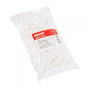 Дюбель-хомут 6-12 прямоуг. бел. (уп.100шт) 07-4612