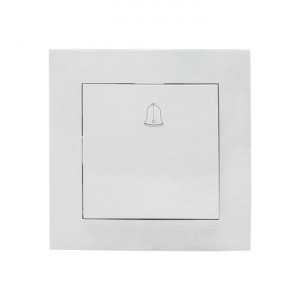 Валенсия кнопка звонка 10А белая PROxima EWV10-026-10