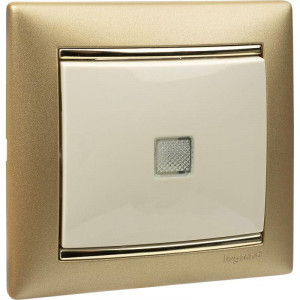 Выключатель 10A подсв СЛНК VLN 774310