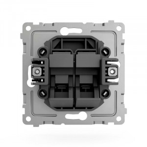 Розетка компьютерная 2-м СП Pixel RJ45 кат.5E механизм карбон TKE-PX-RC2-C14