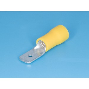 TAI-5.5M, Клемма ножевая 6,3мм, вилка на провод 4,0-6,0мм, изолированная, кратно 100шт.