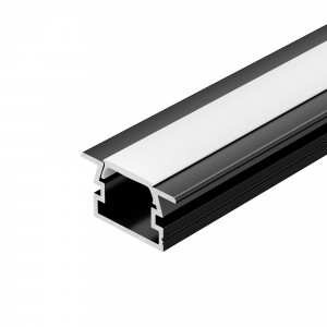 Профиль PDS-FS-2000 ANOD BLACK 040734, Алюминиевый анодированный профиль с фланцем, для светодиодных лент и линеек. Анодированный в чёрный цвет. Габаритные размеры (LхWхH): 2000x22,2x12 мм. Ширина площадки для ленты 14 мм. Экраны, заглушки и другие аксессуары приобретаются отдельно. Цена за 1