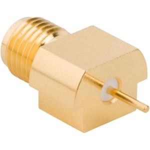 132372, РЧ соединители / Коаксиальные соединители SMA STRAIGHT END LAUNCH SURFACE MNT