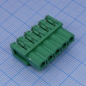 2EDGA-5.08-05P-14-00A(H), клеммный блок 5 контактов шаг 5.08мм на плату
