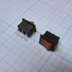 SMRS-102-1C3-R/B, переключатель клавишный