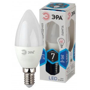 Лампочка светодиодная STD LED B35-7W-840-E14 E14 / Е14 7Вт свеча нейтральный белый свет Б0020539