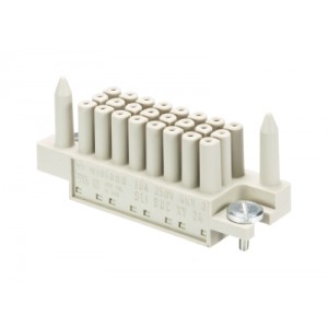 Розеточная контактная вставка SLI BUC XY 24 25, Розеточная контактная вставка, обжимная фиксация, 24 полюса, типоразмер Size SLIDE, 690V, 16A, (обжимные контакты поставляются отдельно)