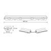 Изображение товара Светильник Lite G13 IP65 665х60х55мм ДСП линейный для LED ламп 1х600мм 909437160