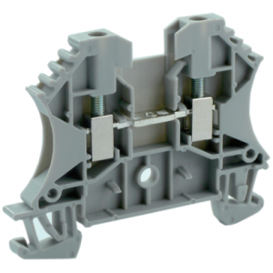 Проходная клемма UKJ-W2.5, Проходная клемма, тип фиксации провода: винтовой, номинальное сечение: 2,5 мм кв., 24A, 800V, ширина: 5,2 мм, цвет: серый тип монтажа: DIN35