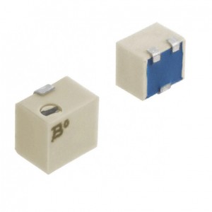 3214J-1-204E, Потенциометр многооборотный керметный 200кОм 0.25Вт SMD