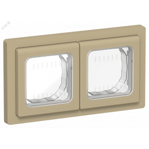 FLITE Рамка 2-местная IP55 Рпро-2-55-ФлХ хаки IEK FI-M20-32-55-K59