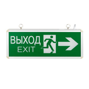 Светильник аварийно-эвакуационный EXIT-201 двухсторонний LED Basic EXIT-DS-201-LED
