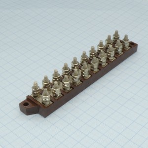 3ПС21-10, клеммник электромонтажный 10 контактов, прямой