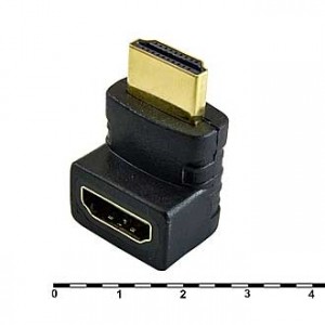 HDMI F/M-R (SZC-017), Переходник HDMI гн - HDMI шт угловой правый