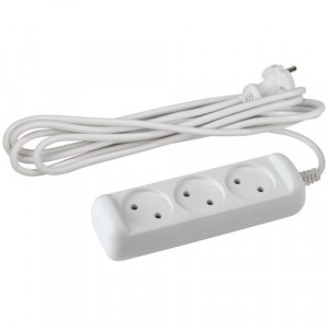 Удлинитель 3х1.5м без заземл. 10А IP20 U-3-1.5m-2х1 ПВС 2х1 Б0028354