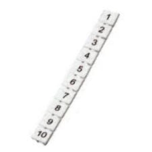 MT6/V-1-10, Комплектующие для клеммных колодок Tag 6mm Vert,, 1-10 Sold by Pack of 100