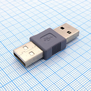 USB ADAPTER AM/AM, Переходник с вилки USB тип A на вилку USB тип A
