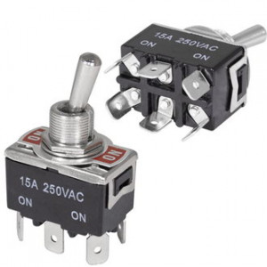 KN3(C)-202P ON-ON, Тумблер ON-ON (6c) 3А 250В под пайку, клемму