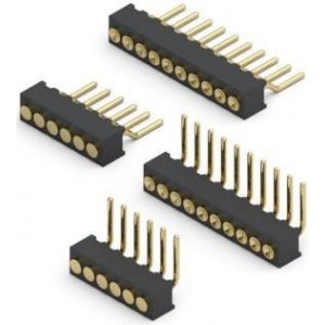 856-10-010-40-001000, Проводные клеммы и зажимы .050" Z-Bend Target Conn