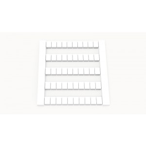 Маркировка (в кассетах) DEK4-50P-19-00Z(H), Кассета с маркировочными шильдиками, для клемм сечением 1,5 мм.кв., боковая, 50 шильдиков, нанесенные символы: чистая, размер шильдика: 3,8 x 5,5 мм, цвет: белый