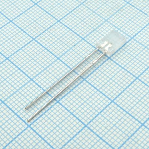 L-117EYWT, Светодиод 2х5мм/красный/625нм/5-10мкд/ - желтый/588нм/3-6мкд/белый матовый/110°