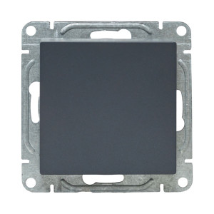 Механизм выключателя, одноклавишный, проходной, графит Эпика EKF UP1-SWG-11