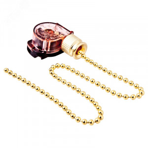 Выключатель для настенного светильника, gold, с цепочкой 270мм Gold