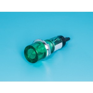 TPN-112GN, Лампа неоновая 220 В с резистором, d 12 мм, зеленая