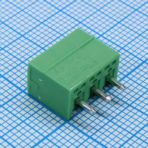 15EGTVC-3.81-03P-14-00, Разъемный клеммный блок на плату, 3 контакта. Серия 15EGTVC-3.81