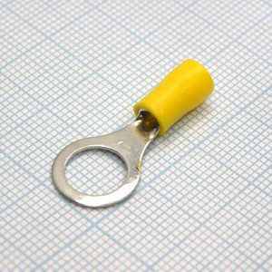 RV2-8  Yellow, наконечник кабельный кольцевой с изоляцией d=8.4мм, сеч. пров.1.5-2.5мм2