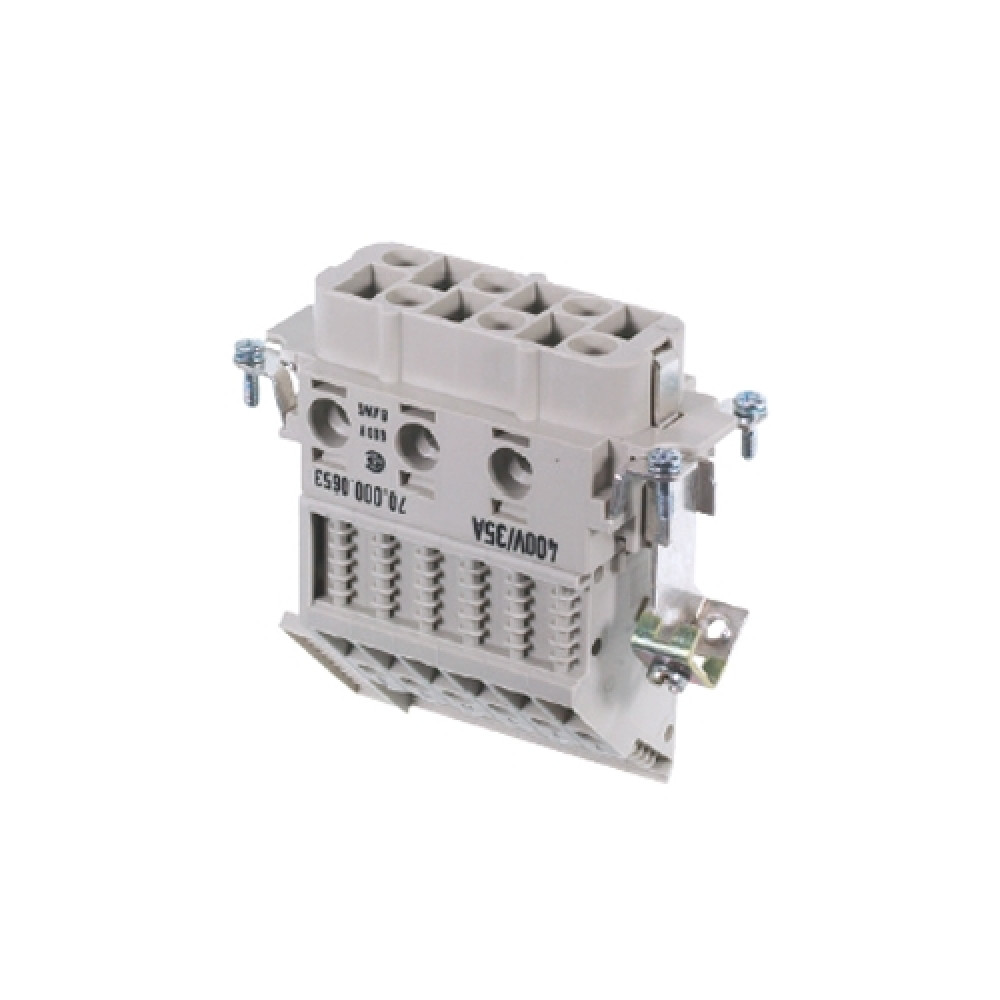 Изображение товара Розеточная контактная вставка Wieland 70.005.0653.0 6 полюсов 690 В 35 А